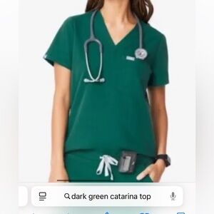 FIGS Catarina top green